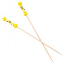 Skewer Yellow Pearl 12cm 100 Pack