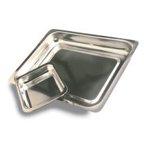 Steak and Kidney Dish Stainless Steel - SK1 - 235 x 180 x 35mm