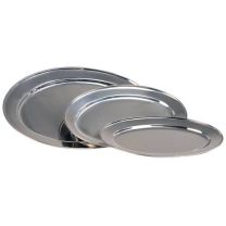 Global Serving Platter Oval S/Steel 500mm