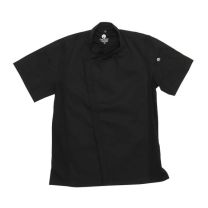 ChefWorks Men's Springfield Chef Coat Black Large 
