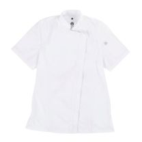 ChefWorks Springfield Women's Short Sleeve Chef Coat – White XL
