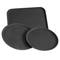 Griptite Tray Round Budget Black 356mm