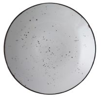 Continental Elements Rustic White Coupe Plate 25cm