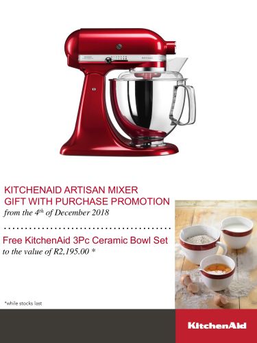 KitchenAid Artisan Tilt-Head Stand Mixer White 4.8L with FREE GIFT