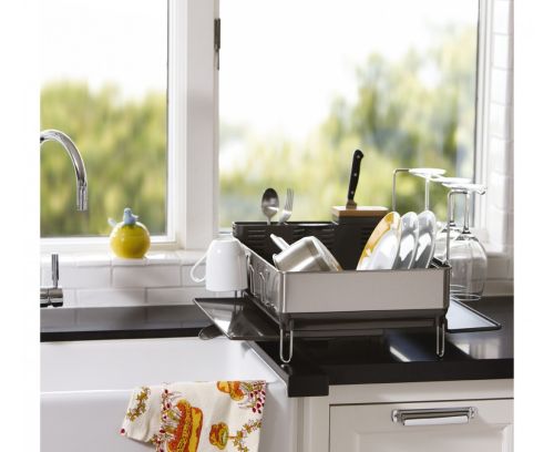 Simplehuman Steel Frame Dishrack Houseware Banks Kitchen