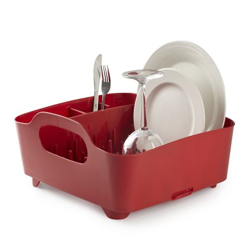 Umbra Tub Dish Rack Red Houseware Banks Kitchen