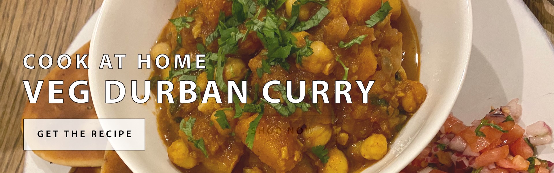 Kelly's Durban Meat-free Veggie Curry with Sambals