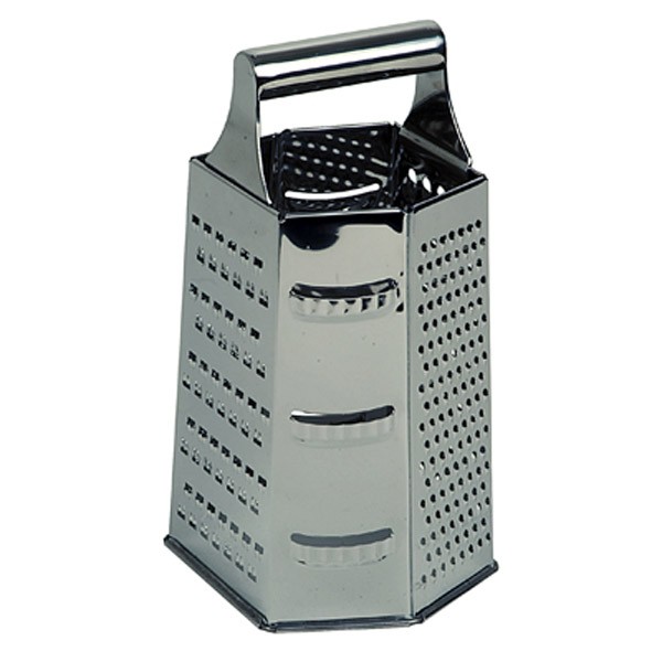 Grater 6 Sided Stainless Steel Handle
