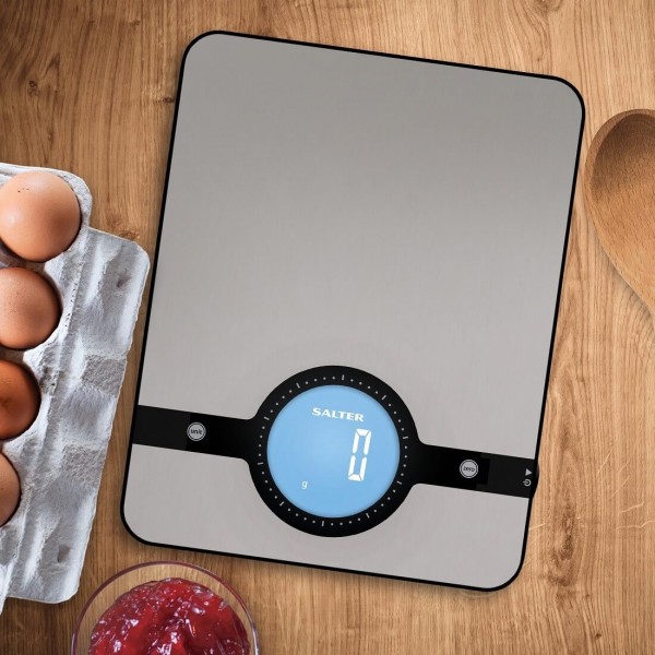 Salter Geo Digital Kitchen Scale Stainless Steel