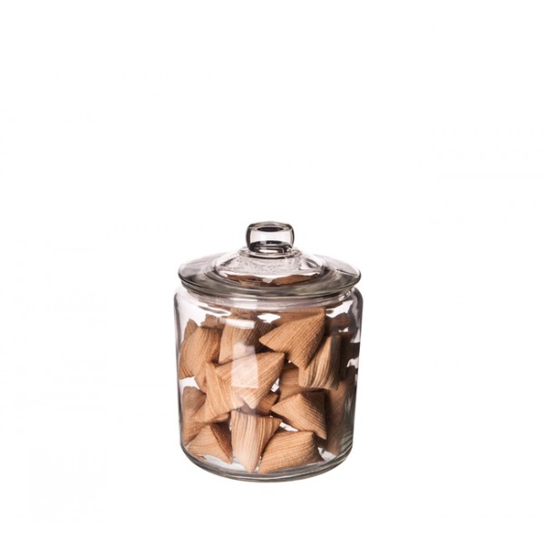 Regent Large Glass Jar with Glass Lid and Plastic Seal 18 x 25cm