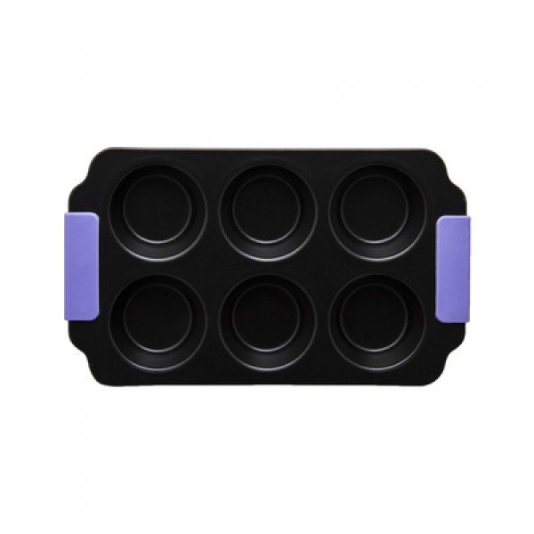 Regent 6 Cup Muffin Pan with Silicone Grips